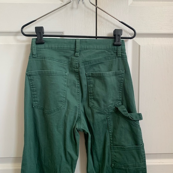 Green wide leg cargo pants - Picture 2 of 3